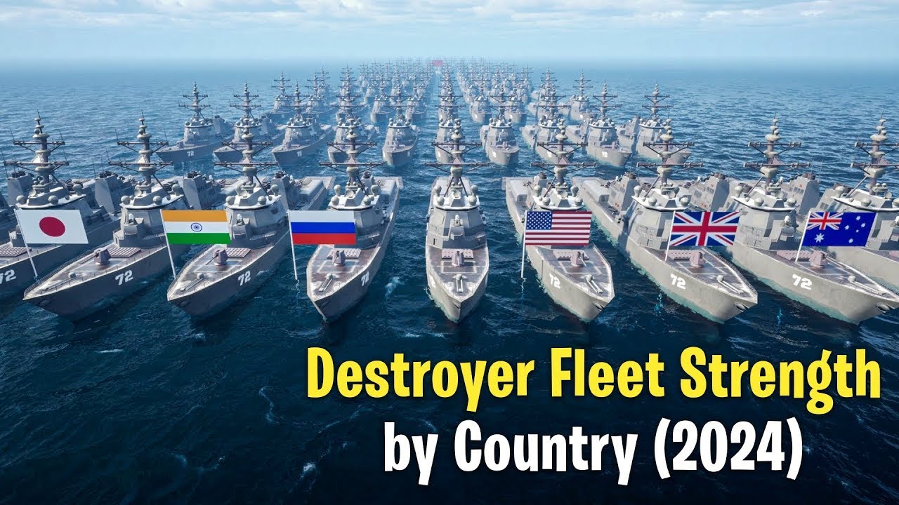 Destroyer Fleet Strength by Country 2024 | Top 50 Destroyer Fleet Strength by Country