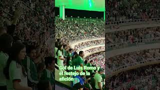 GOL DE LUIS ROMO Y FESTEJO DE LA AFICIÓN EN GUADALAJARA