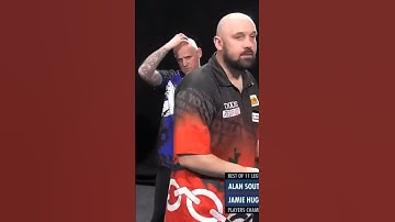 Mega FAIL: er verrechnet sich beim 9 Darter 😳🤯😳 Jamie Hughes kann es selbst nicht glauben #darts
