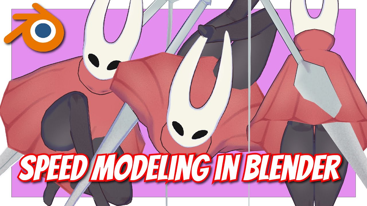 Speed Modeling Character in blender 4.5.2 | Hornet to hollow knight ...