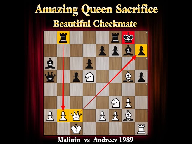 Chess Tactics: Malinin — Andreev, 1989