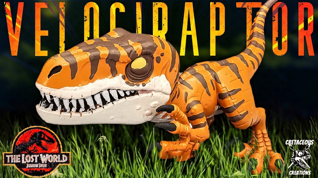 Lost World Jurassic Park Tiger Striped Velociraptor by Cretaceous ...