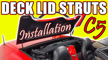 GET OUT OF THE TRUNK! Corvette Convertible Lid Support Replacement Made Easy 1997-2004