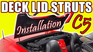 GET OUT OF THE TRUNK! Corvette Convertible Lid Support Replacement Made Easy 1997-2004