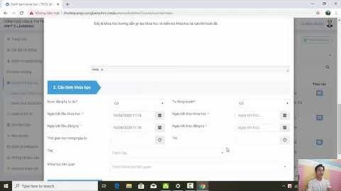 VNPT E-learning Hướng dẫn giáo viên tạo khóa học và xem khóa học đã tạo đầy đủ nhất