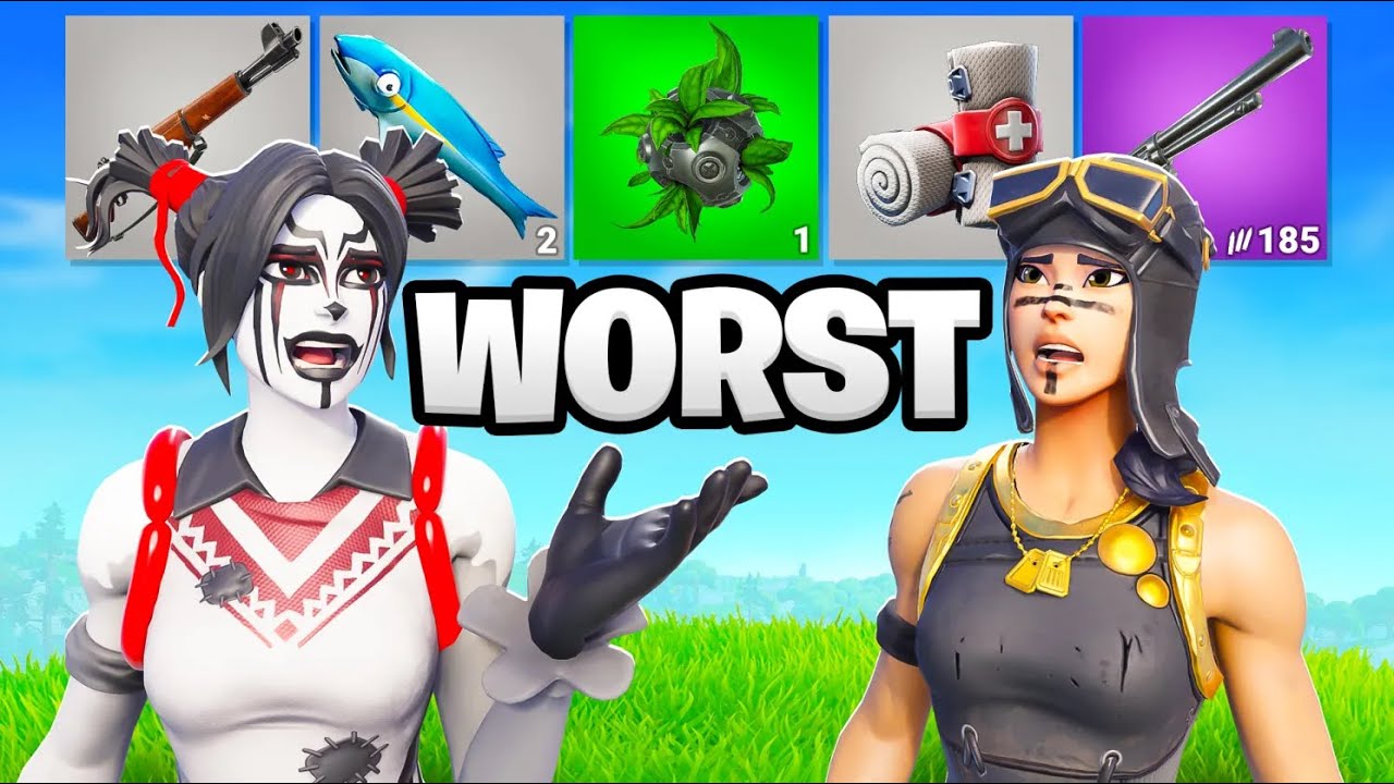 Я протестировал худшие комплекты снаряжения в Fortnite.