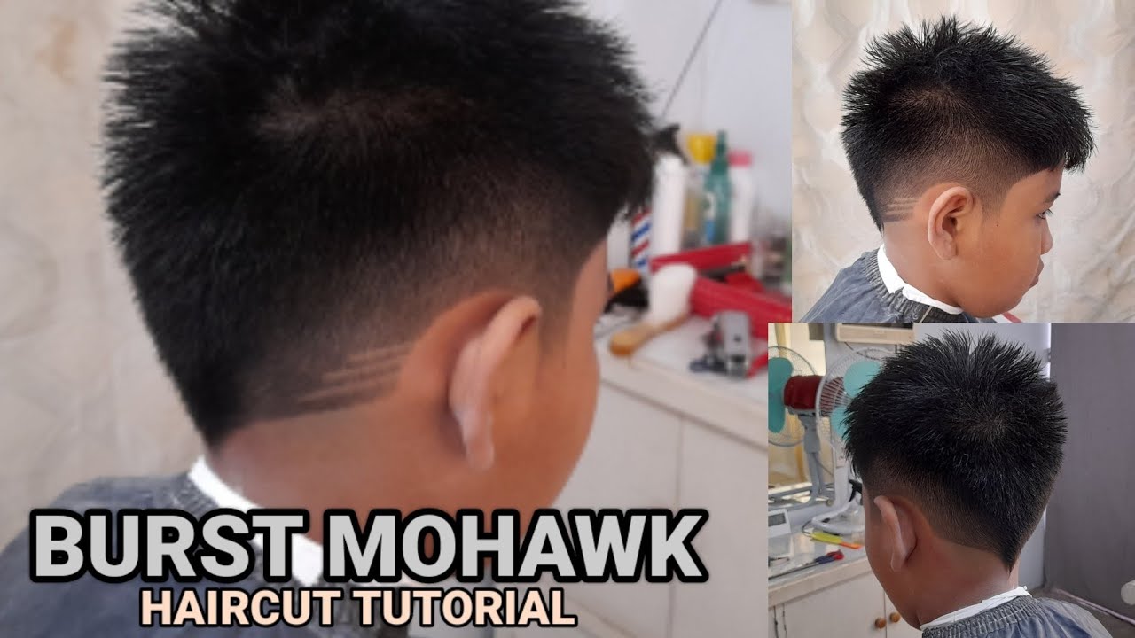 BURST MOHAWK HAIRCUT GUPIT GWAPO YouTube