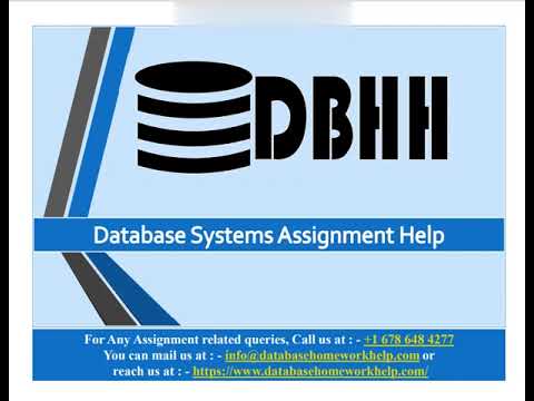 Database Systems Assignment Help