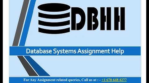 Database Systems Assignment Help
