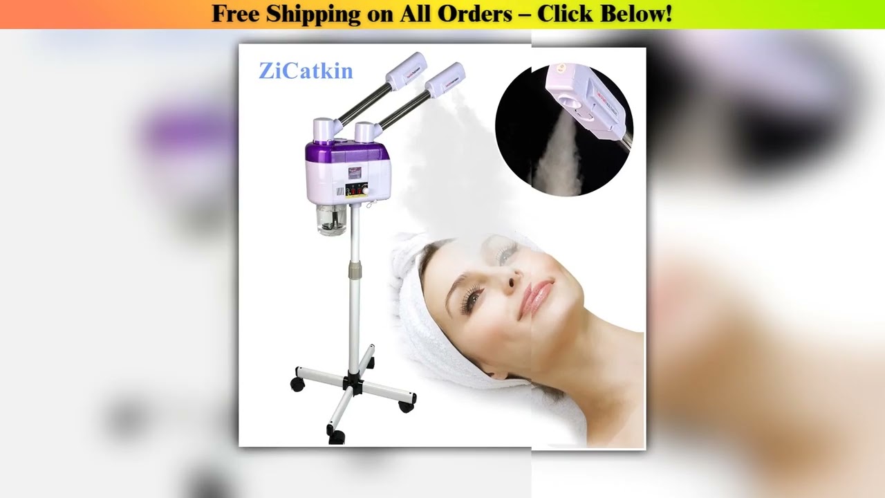 ZiCatkin Hot Cold Facial Steamer Professional Face Moisturizer Vaporizer Mist Sprayer Beauty Salon