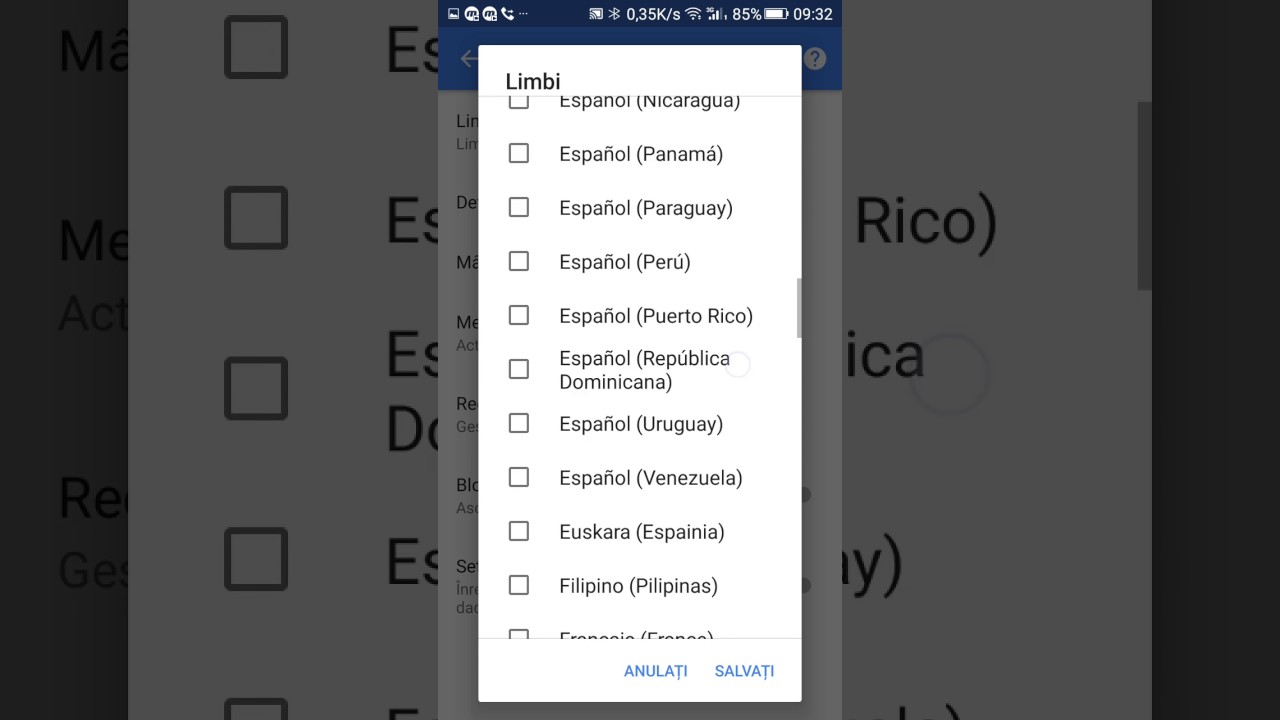 Functia google tastare vocala dezactivare