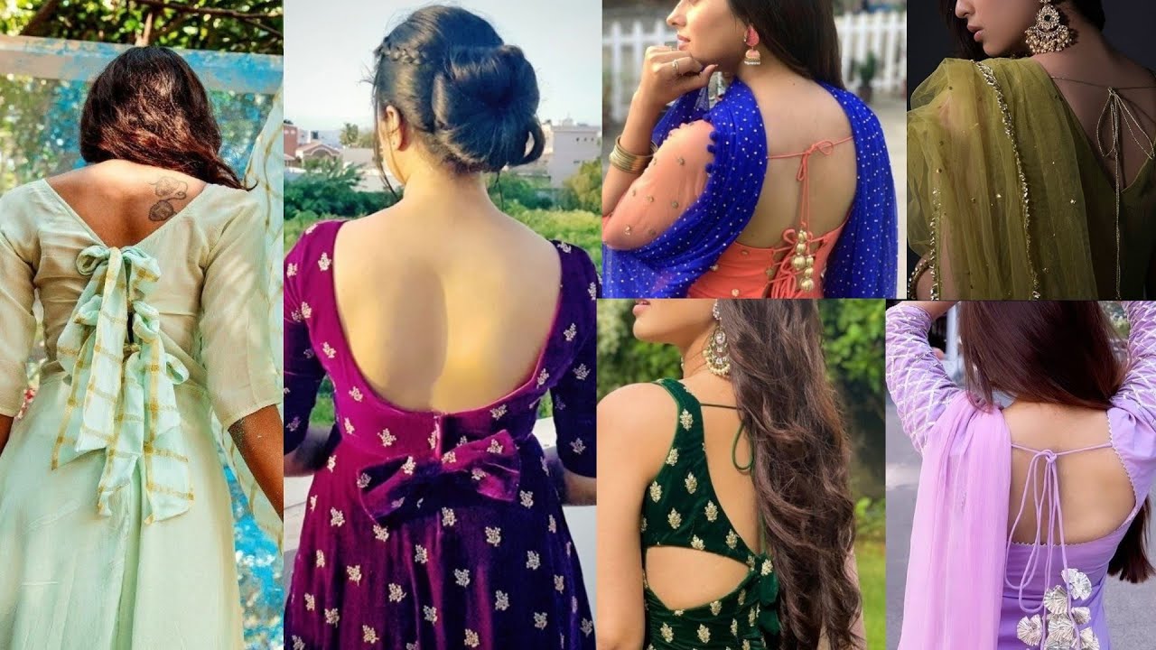 Most attractive #kurti back neck ideas | Dori Wale kurti or suit k back  neck designs| - YouTube
