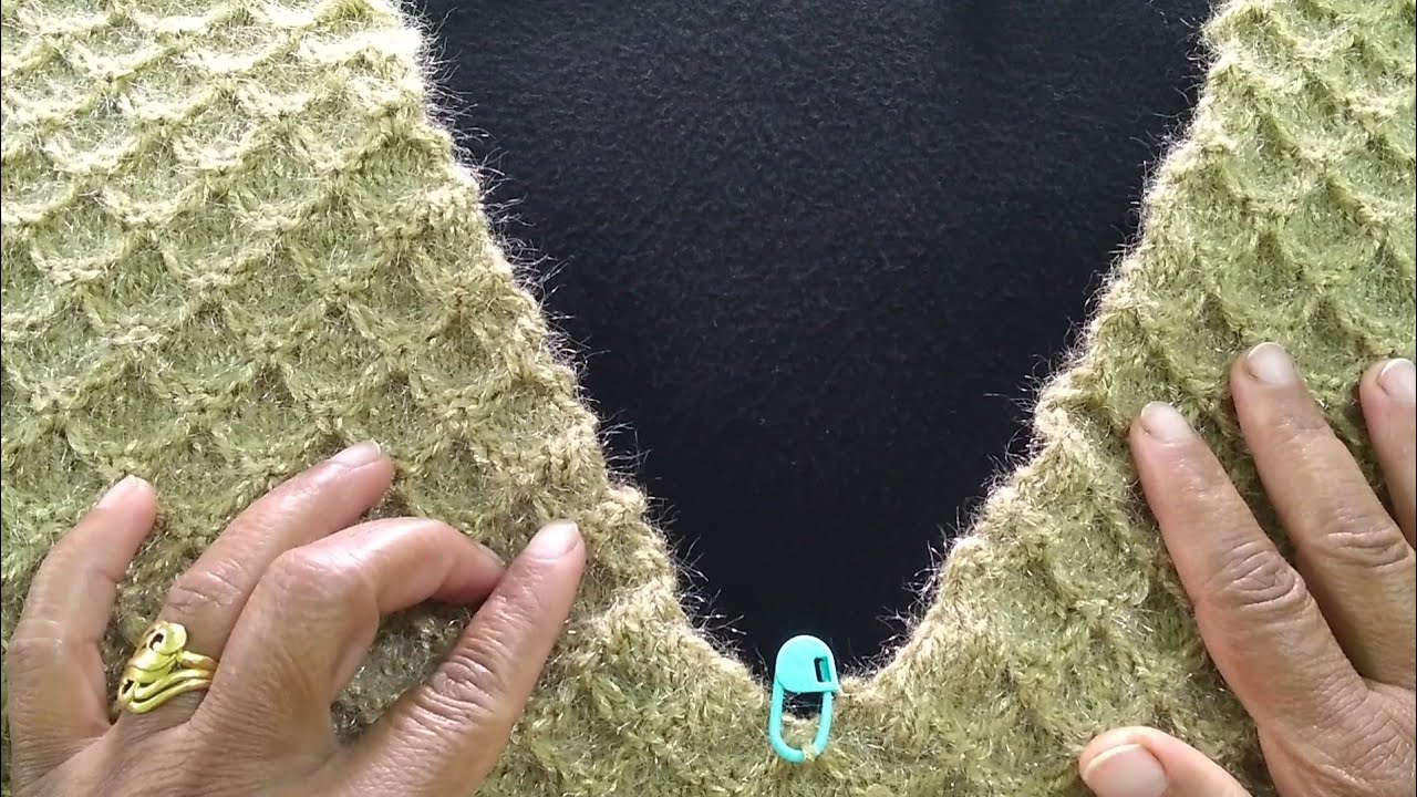 Knitting Decreasing V Neck & Shoulder in Gents Sweater YouTube