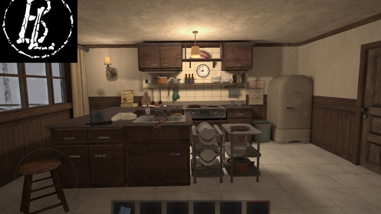 Эксперимент: Открыть дверь со звонком и залезть под стол на кухне // Bone Lover - Horror Escape