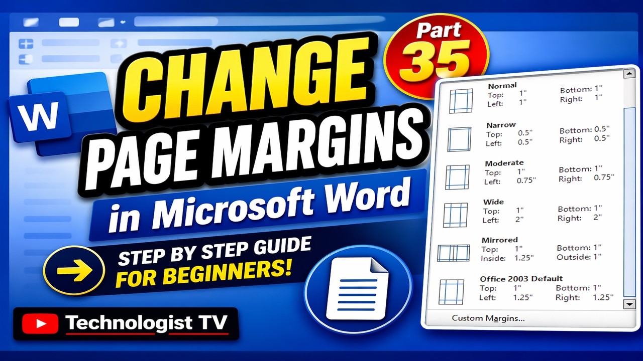 How to Change Page Margins in Microsoft Word (Step by Step Guide for ...