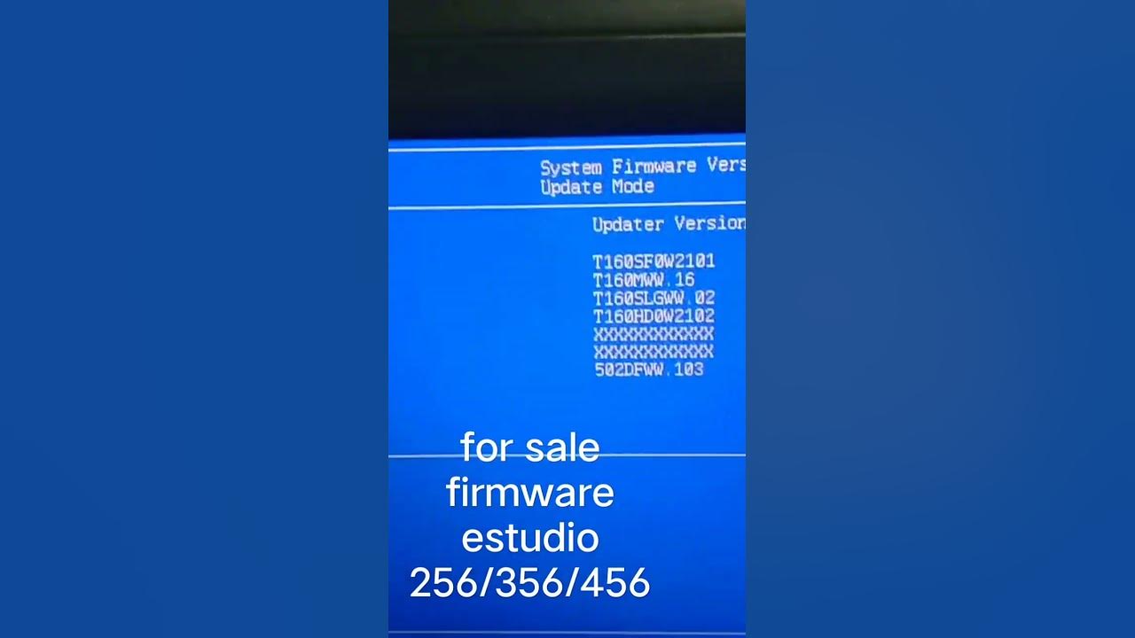 Firmware updated for toshiba e studio 356 456 to fix error f101 520