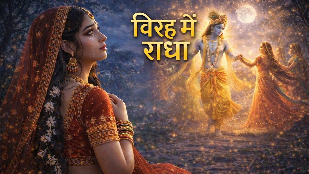 विरह में राधा - भावुक भजन | राधा का कृष्ण के लिए विरह | Bhakti Channel