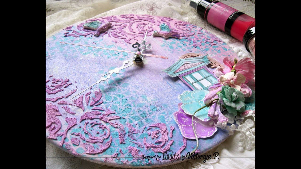 Floral Clock for Autumn Hop Lindy's and AB Studio - YouTube