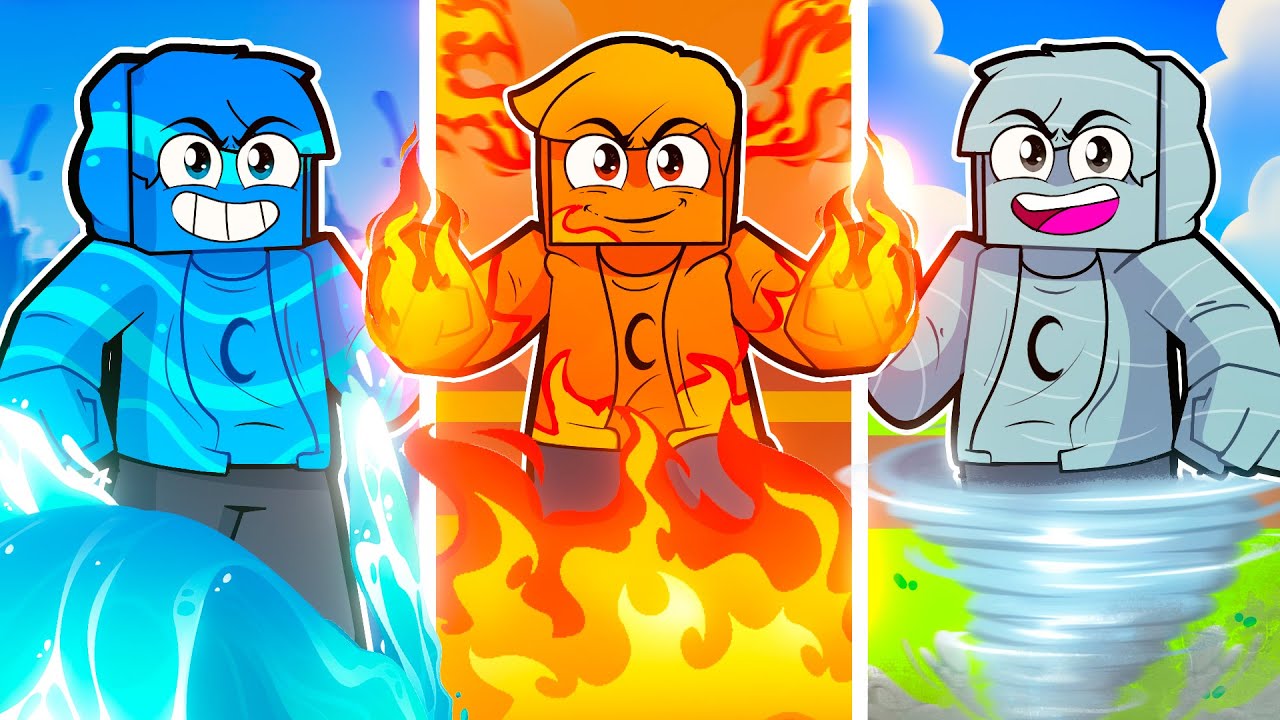 CADRES VIROU ELEMENTAIS NO MINECRAFT
