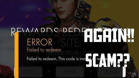 FFIC REDEEM CODE NOT WORKING !! | SCAM ??? | BEASTY SARU 🔥