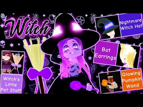 How To Get All The Witch Accessories Candy Hunt Guide Royale - roblox witch hat code