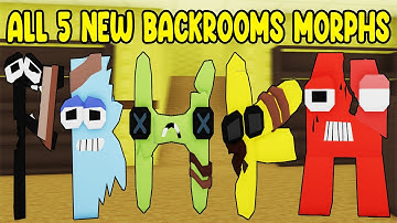 UPDATE - How To Find ALL 5 NEW BACKROOMS MORPHS in Find The Backrooms Morphs