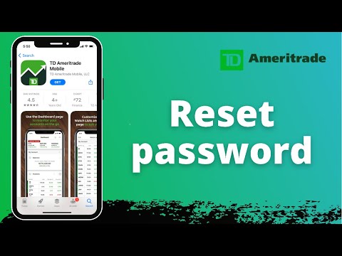 How to Reset Your Password - TD Ameritrade Login 2021