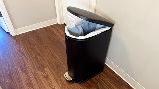 GarveeHome 13 Gal Trash Can Review: Stainless Steel Slim Kitchen Garbage Bin