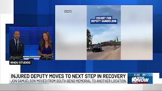 LaPorte County deputy injured in shooting moved to another hospital to continue recovery