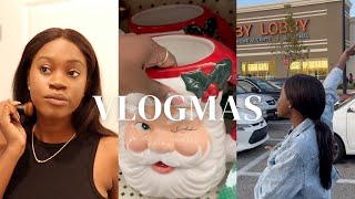 VLOGMAS DAY14: ORDERS FROM AMAZON CAME, GOING TO HOBBY LOBBY FOR CHRISTMAS DECORATIONS, SUITE CASE..