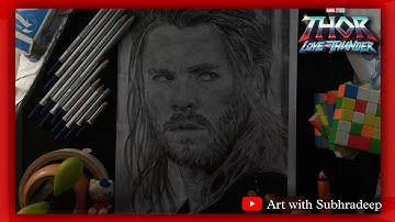 Drawing THOR - Love and Thunder | Step by Step Tutorial part 3