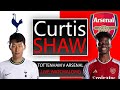 Tottenham v arsenal live watch along curtis shaw tv