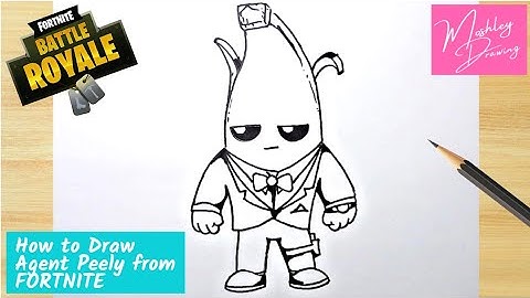 How to Draw Agent Peely from FORTNITE