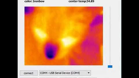 thermal imager using flir lepton, teensy and python
