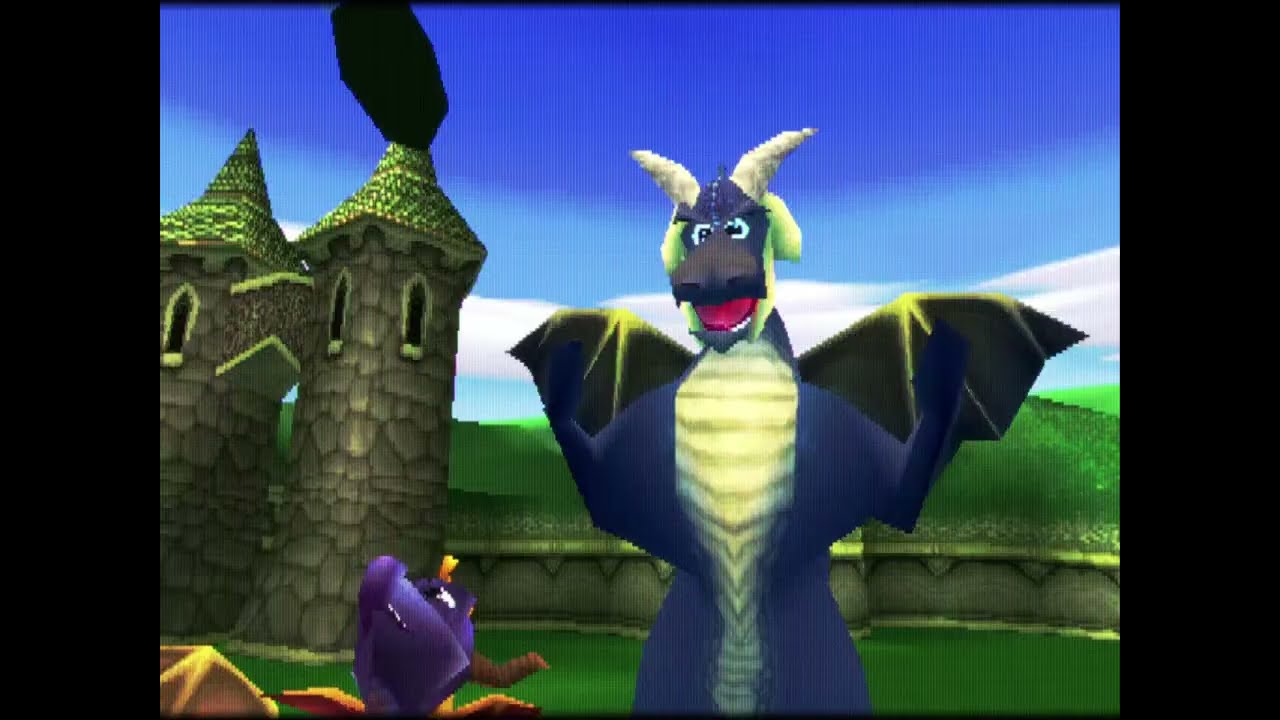 Spyro the Dragon CRT Gameplay