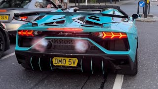 LOUD LAMBORGHINI AVENTADOR SVJ’S IN LONDON COMPILATION!!!