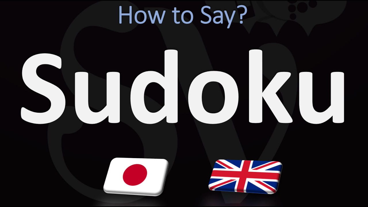 How Do You Pronounce Sodoku