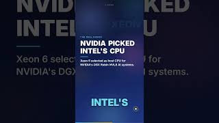 Nobody Noticed NVIDIA Just Picked Intel #shorts