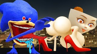 NEW SHIN SONIC CAPPUCHINA BALLERI TAPES VS THE SONIC TAPES ANIMATION IN GARRY'S MOD!