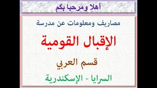 مصروفات ومعلومات عن مدرسة الإقبال القومية (قسم عربى) (السرايا - الإسكندرية) 2023 - 2024