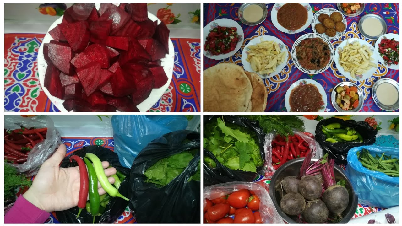 روتين النهارده في رمضان 🌙  مشتريات من السوق/  وهجهز فطار سريع /  وهفرز البنجر او الشمندر