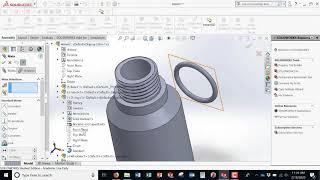 Flashlight Assembly in Solidworks - ME 2030 screenshot 4