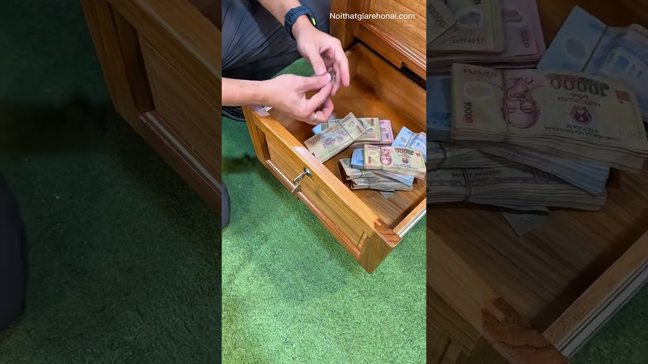 Nightstand with a Concealed Storage Compartment  