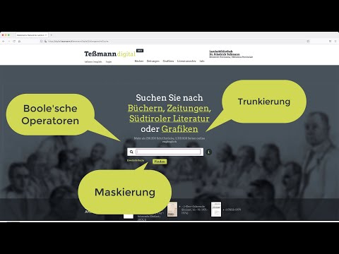 Teßmann digital - Suchfunktionen | iMooX.at