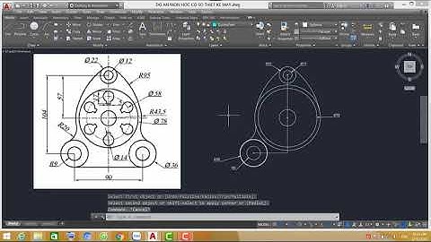 Hướng dẫn sử dụng Autocad #21_Bài tập lệnh Array, line, trim, fillet, mirror, circle,..