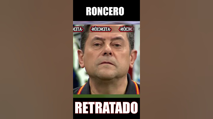 RONCERO RETRATADO 🤐 #shorts