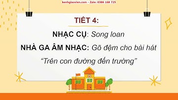 Giáo án powerpoint chủ đề 3 tiết 4: Nhạc cụ Song loan... | GA Âm nhạc 2 Chân trời sáng tạo