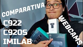 COMPARATIVA WEBCAMS 2020 - C920S, C922, IMILAB