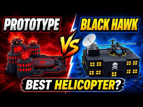 Prototype Helicopter vs Black Hawk! Which Air Unit is Better? | Mini War Roblox