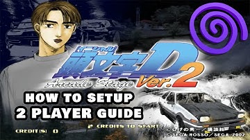 How To Setup Local 2 Player Tutorial - Initial D Arcade Stage Ver. 2 - Flycast